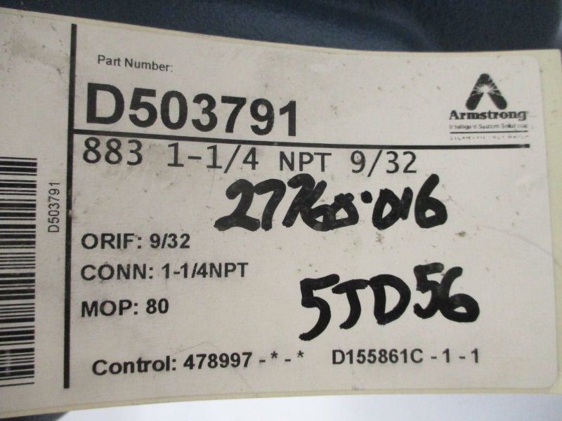 ARMSTRONG D503791 883 1-1/4" NSNP