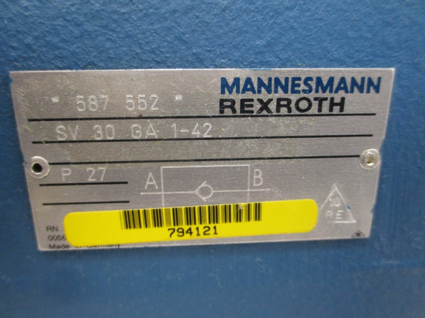 REXROTH SV30GA1-42 587552 NSNP