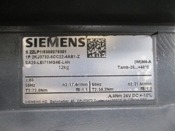 SIEMENS 2KJ3732-5CC22-4AB1-Z 230-400/460V 0.70-1.33A NSNP