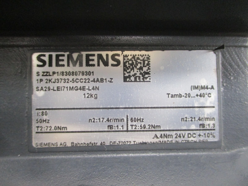 SIEMENS 2KJ3732-5CC22-4AB1-Z 230-400/460V 0.70-1.33A NSNP