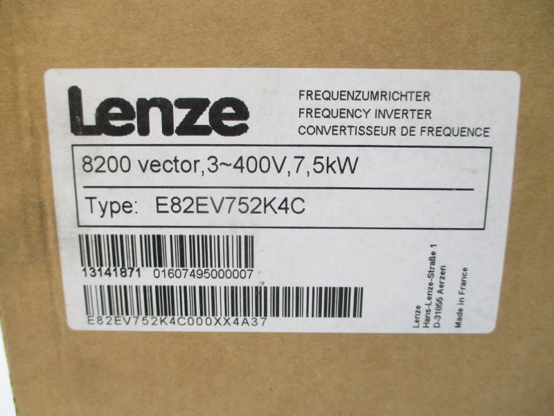 LENZE E82EV752K4C 400/500VAC 21.5/17.2A NSMP