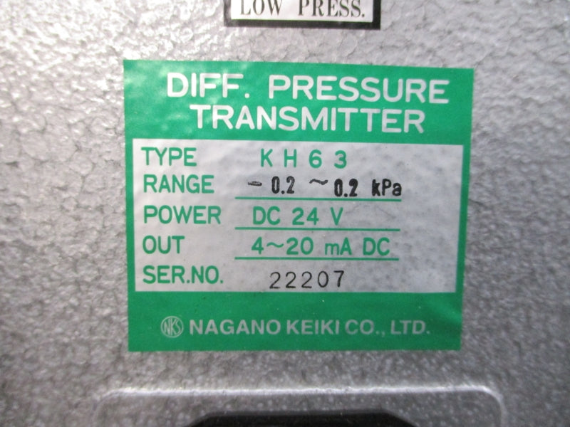 NAGANO KEIKI KH63 24VDC NSNP