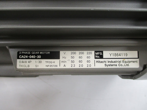 HITACHI CA24-040-30 200/220V 2.3/2.0A NSNP