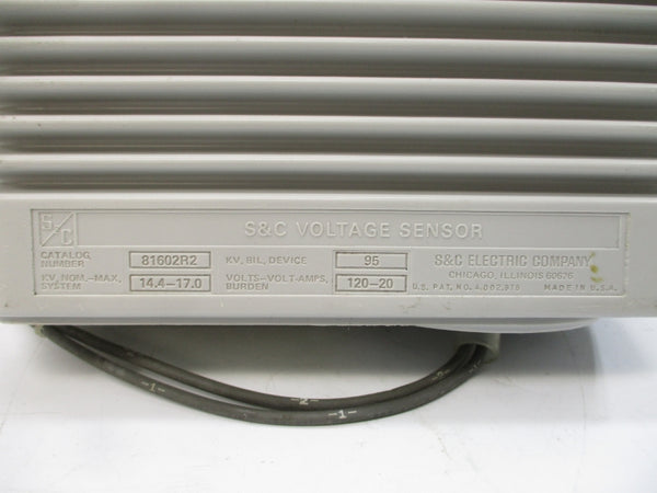 S&C ELECTRIC 81602R2 120V 14.4-17.0A UNMP