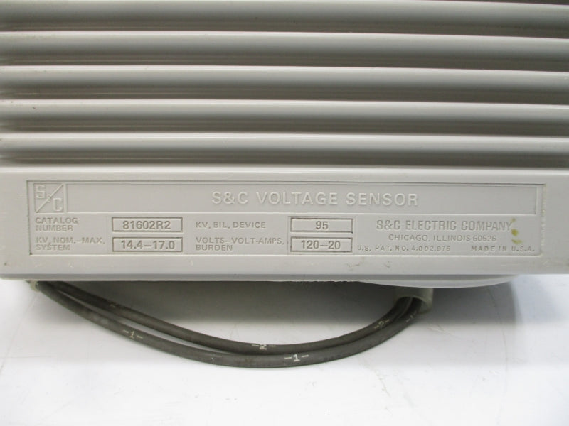 S&C ELECTRIC 81602R2 120V 14.4-17.0A UNMP