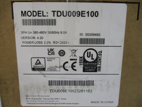 DELTA ELECTRONICS TDU009E100 380-480V 9.0A NSMP