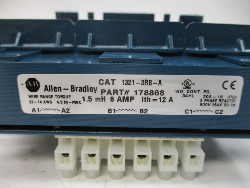 ALLEN BRADLEY 1321-3R8-A SER. A 600V 8A NSMP