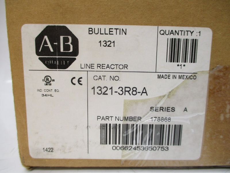ALLEN BRADLEY 1321-3R8-A SER. A 600V 8A NSMP
