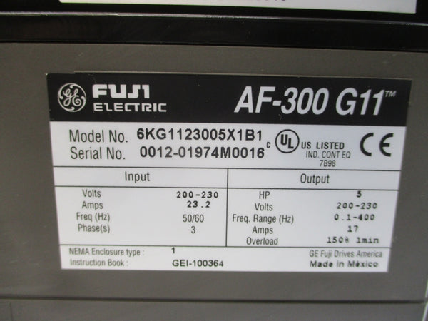 FUJI ELECTRIC 6KG1123005X1B1 200-230V 23.2A NSMP