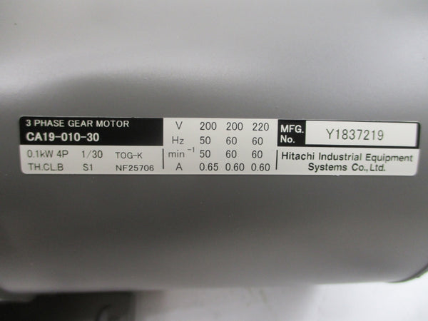 HITACHI CA19-010-30 200/220V 0.65/0.60A NSMP