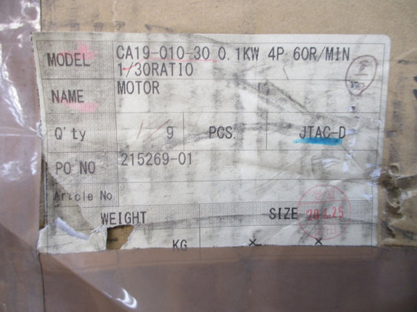 HITACHI CA19-010-30 200/220V 0.65/0.60A NSMP