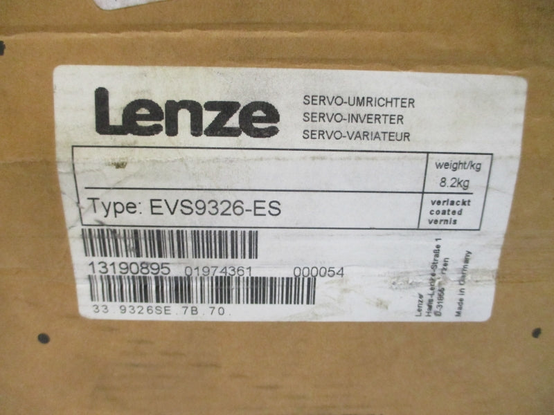 LENZE EVS9326-ES 13190895 400/480VAC 20.5A NSMP