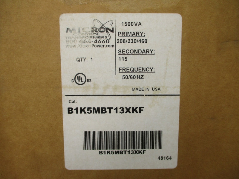 MICRON B1K5MBT13XKF 208/230/460V NSMP