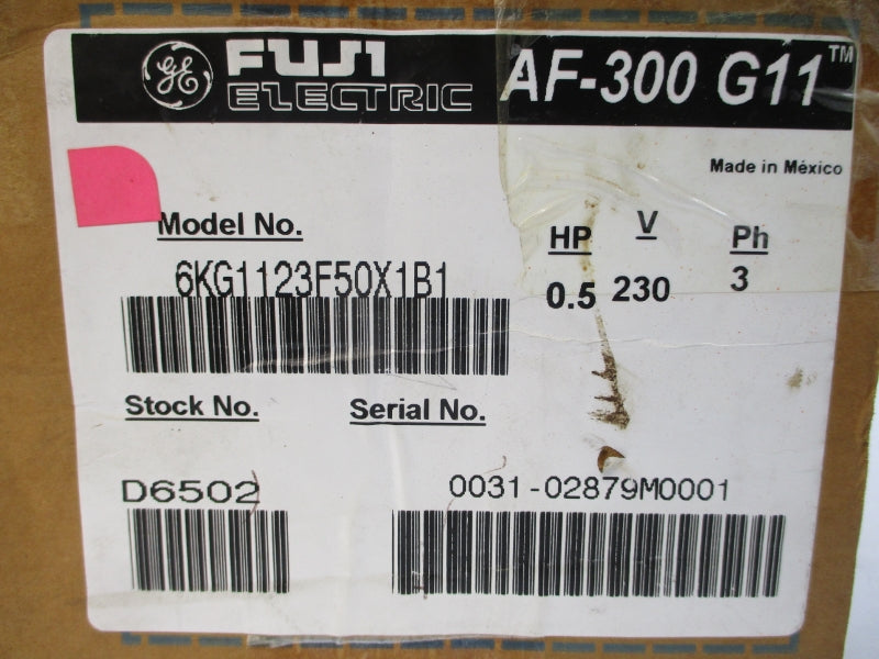 FUJI ELECTRIC 6KG1123F50X1B1 200-230V 3.06A NSMP