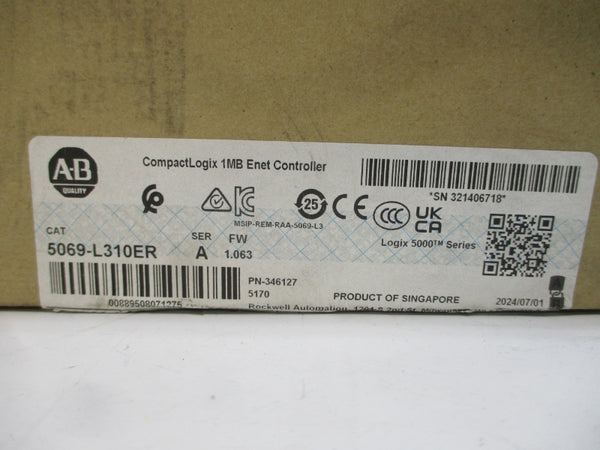ALLEN BRADLEY 5069-L310ER SER. A F/W 1.063 0-240VAC NSMP