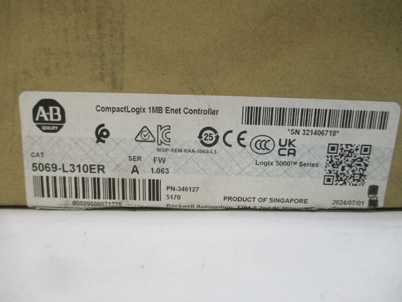 ALLEN BRADLEY 5069-L310ER SER. A F/W 1.063 0-240VAC NSMP