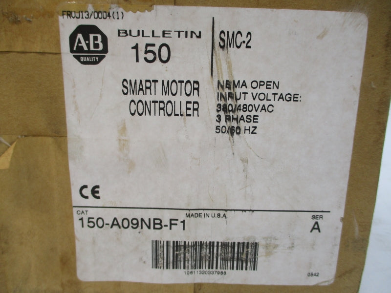 ALLEN BRADLEY 150-A09NB-F1 SER. A 380/480VAC 9A (BR/WH) NSMP