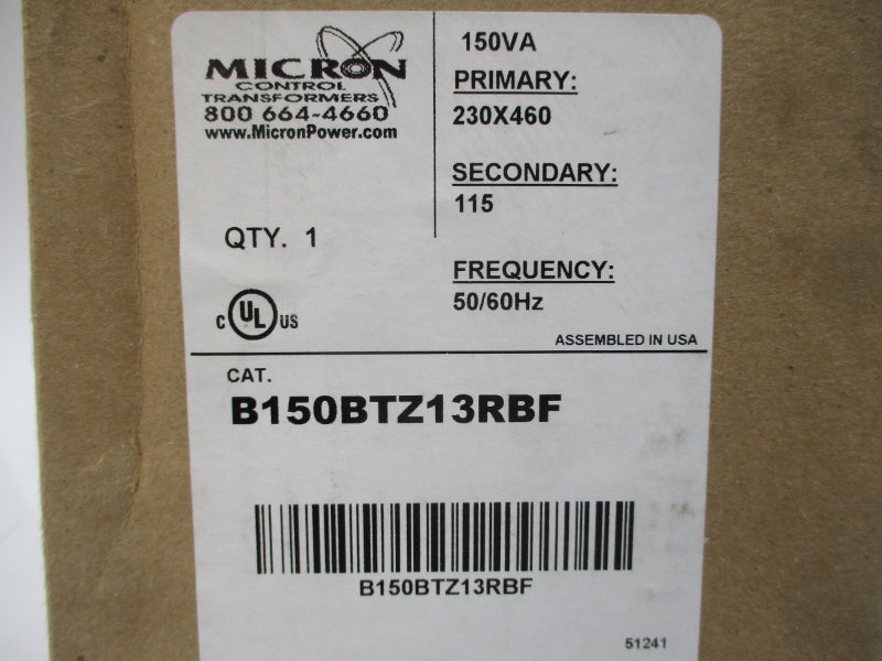 MICRON B150BTZ13RBF 230/460V NSMP