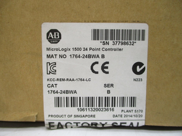 ALLEN BRADLEY 1764-24BWA SER. B 24VDC NSMP