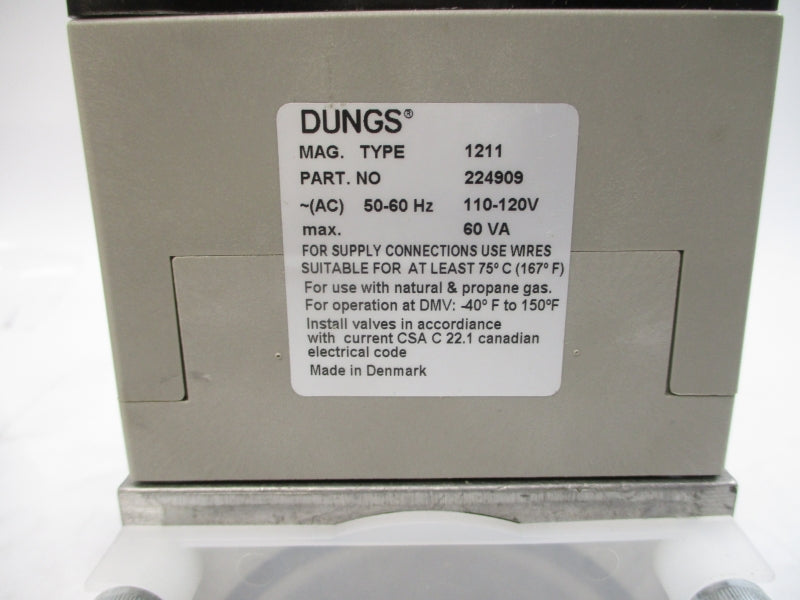 DUNGS DMV-D702/602 224843 110-120VAC 7PSI NSMP