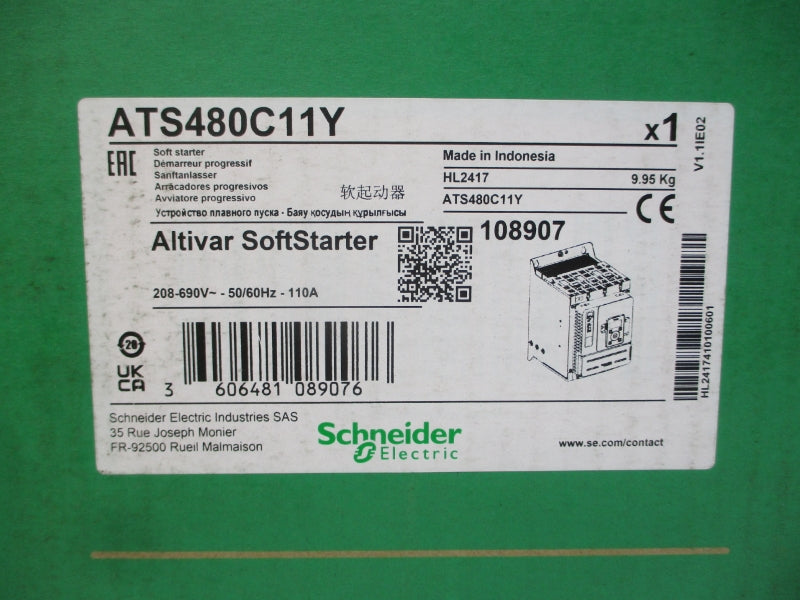 SCHNEIDER ELECTRIC ATS480C11Y 208-690V 110A NSMP