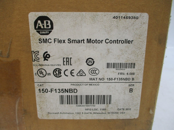 ALLEN BRADLEY 150-F135NBD SER. B F/W 6.008 200-480VAC 135A (BR/WH) NSMP