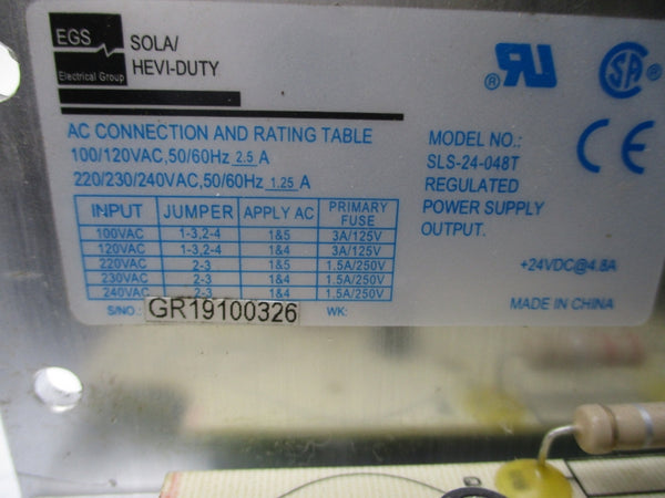 SOLA/HEVI-DUTY SLS-24-048T 240VAC 3A UNMP