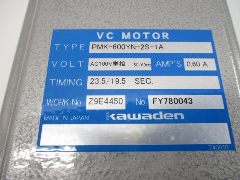 KAWADEN PMK-600YN-2S-1A 100VAC 0.60A 23.5/19.5S NSNP