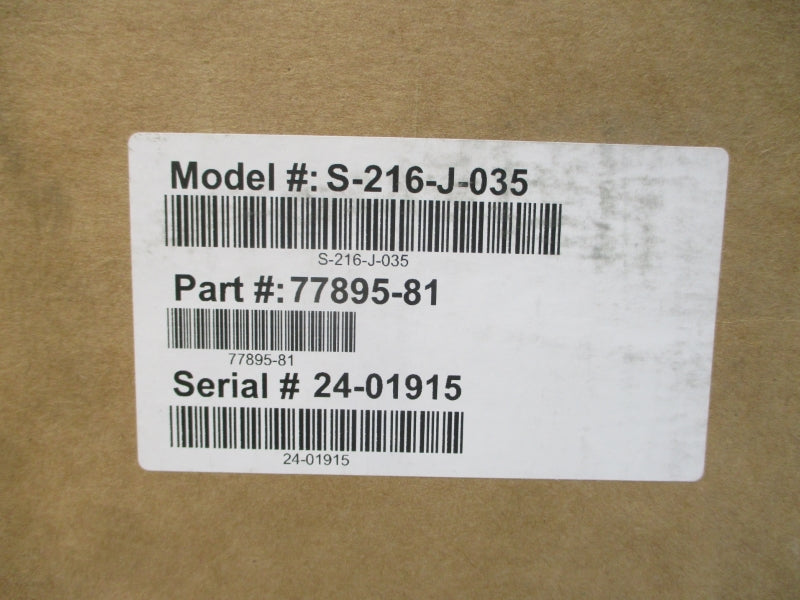 SPRAGUE PRODUCTS S-216-J-035 77895-81 4760PSI NSMP