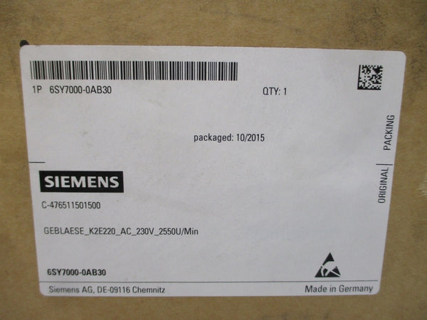 SIEMENS 6SY7000-0AB30 230V 0.45A NSMP