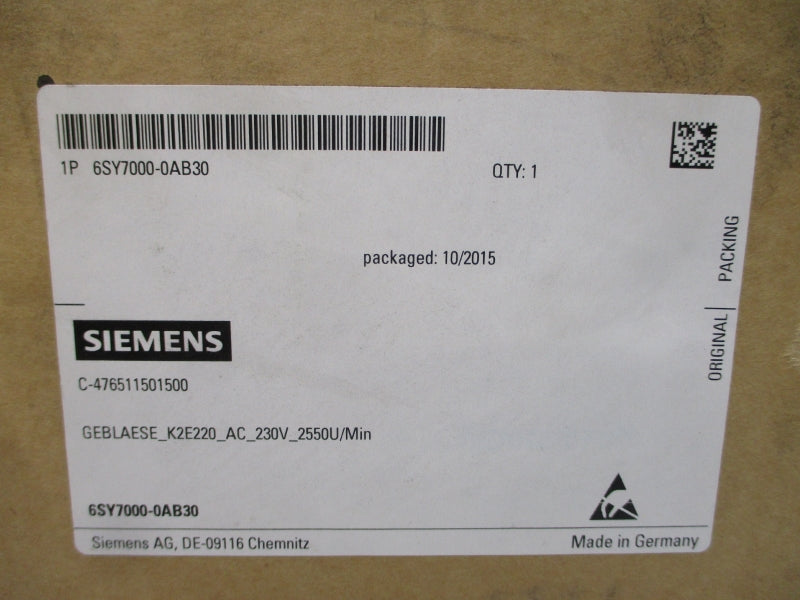 SIEMENS 6SY7000-0AB30 230V 0.45A NSMP