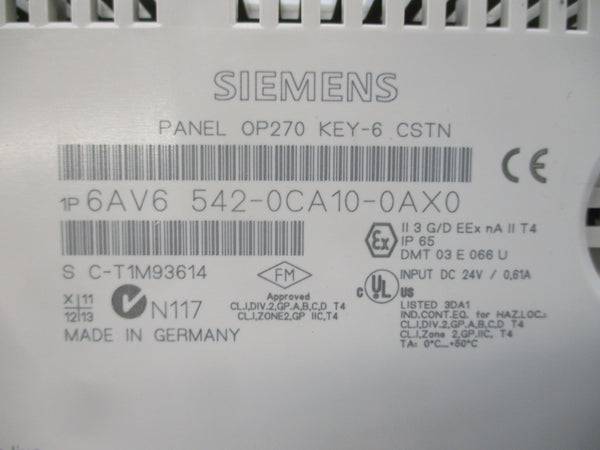 SIEMENS 6AV6542-0CA10-0AX0 24VDC 0.61A NSMP