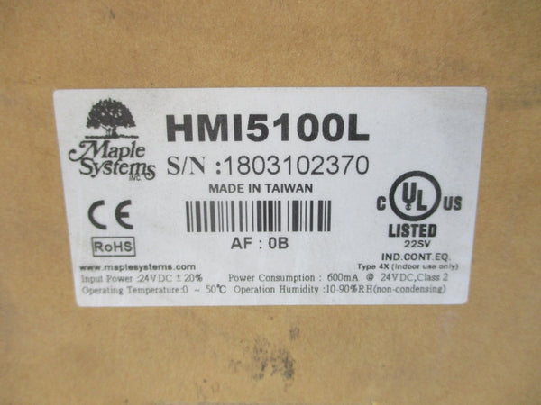 MAPLE SYSTEMS HMI5100L 24VDC NSMP