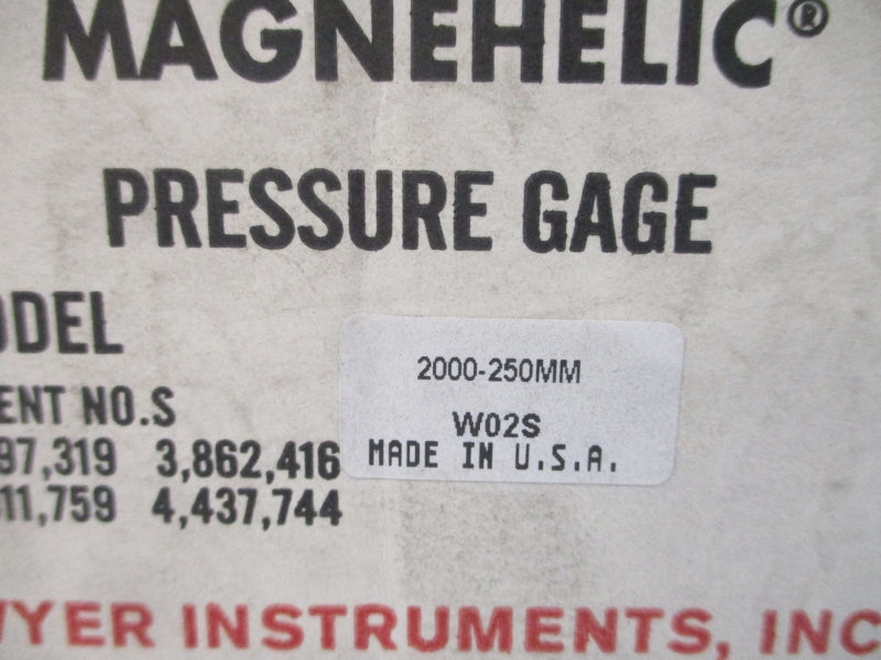 DWYER 2000-250MM 15PSI NSMP