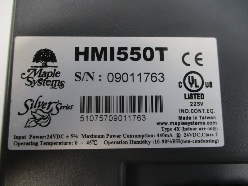 MAPLE SYSTEMS HMI550T 24VDC UNMP