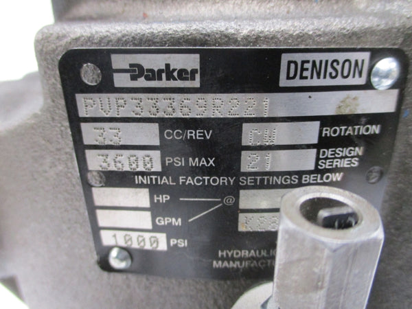 PARKER PVP33369R221 3600PSI NSNP