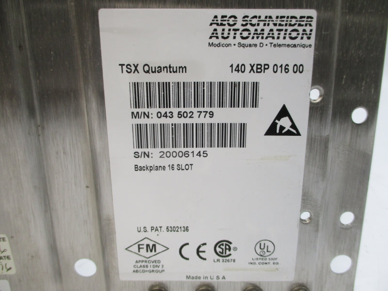 AEG SCHNEIDER AUTOMATION 140XBP01600 043502779 NSNP