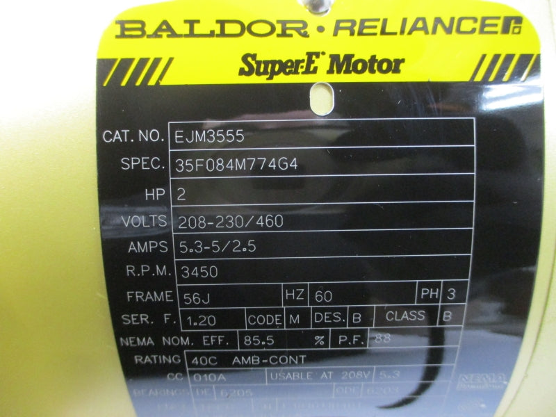 CRANE BURKS 21968-5.66 EJM3555 208-230/460V 5.3-5/2.5A NSNP