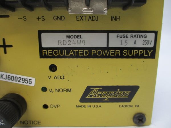 ACOPIAN RD24W9 250V 15A NSNP