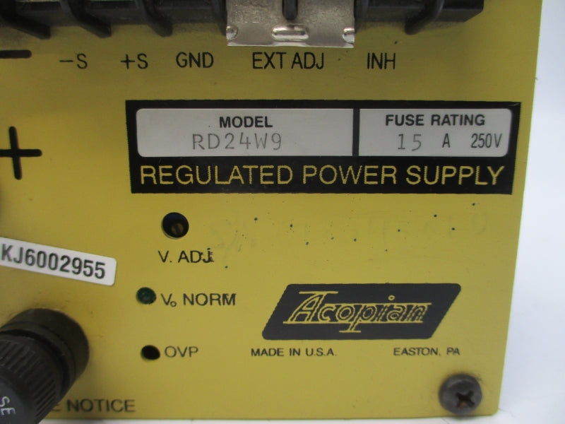 ACOPIAN RD24W9 250V 15A NSNP