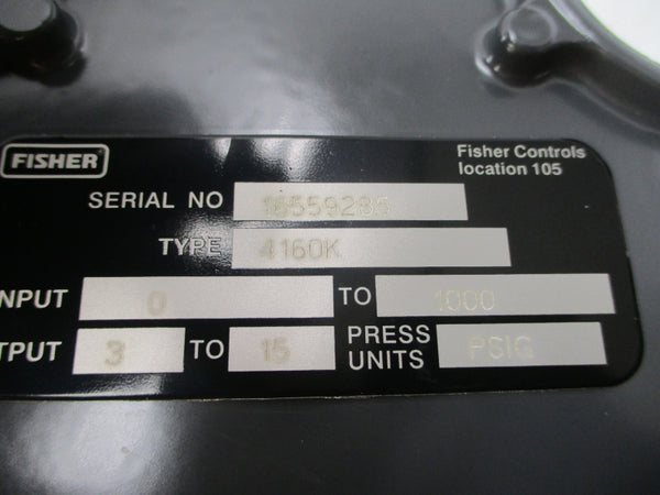 FISHER CONTROLS 4160K-221 3-15PSI NSMP