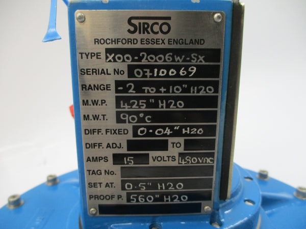 SIRCO X00-2006W-SX 480VAC 15A NSNP