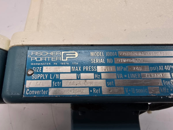 FISCHER & PORTER I0D1477NH12PA19AY12A1122C1 740PSI NSNP