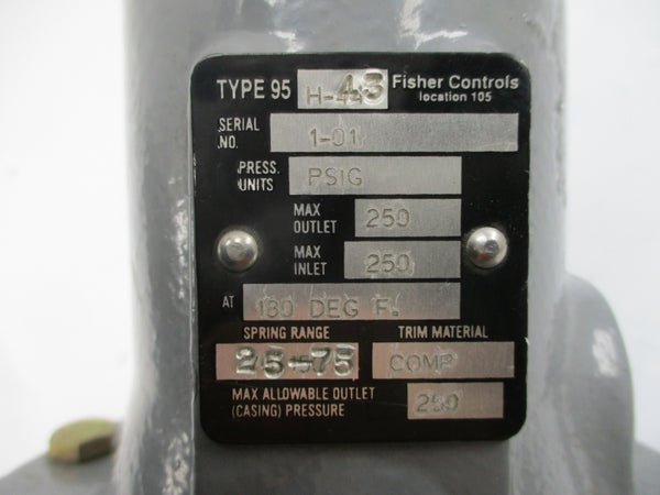 FISHER CONTROLS 95H-43 25-75PSI NSNP