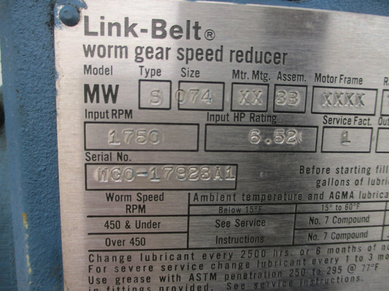 LINK-BELT MWS074 UNMP