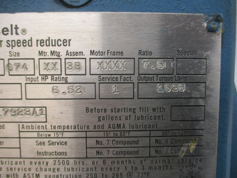 LINK-BELT MWS074 UNMP