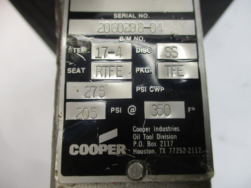 BETTIS CB520-SR80 A5120 275PSI 4" NSNP