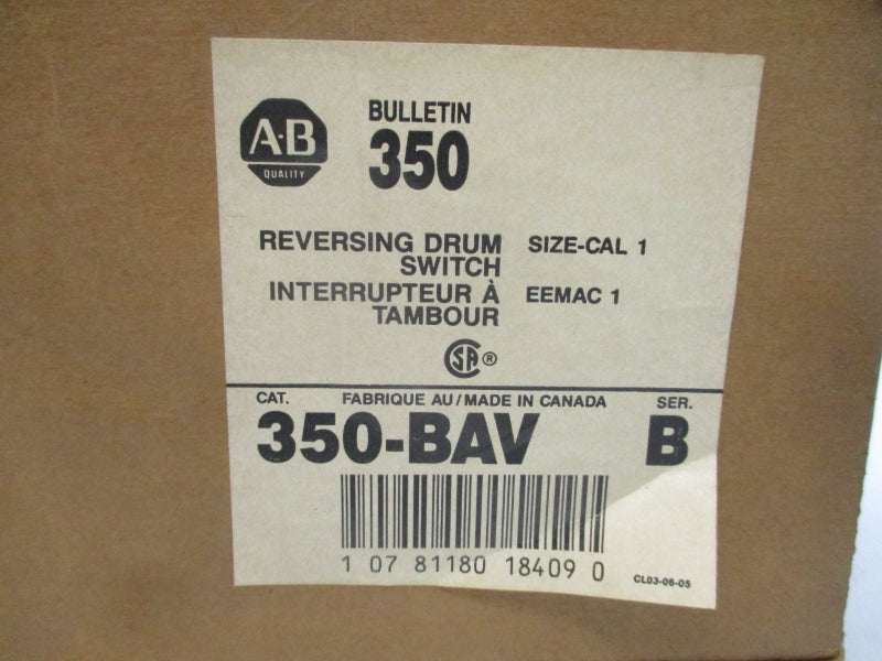 ALLEN BRADLEY 350-BAV SER. B 120/240V (BR/WH) NSMP