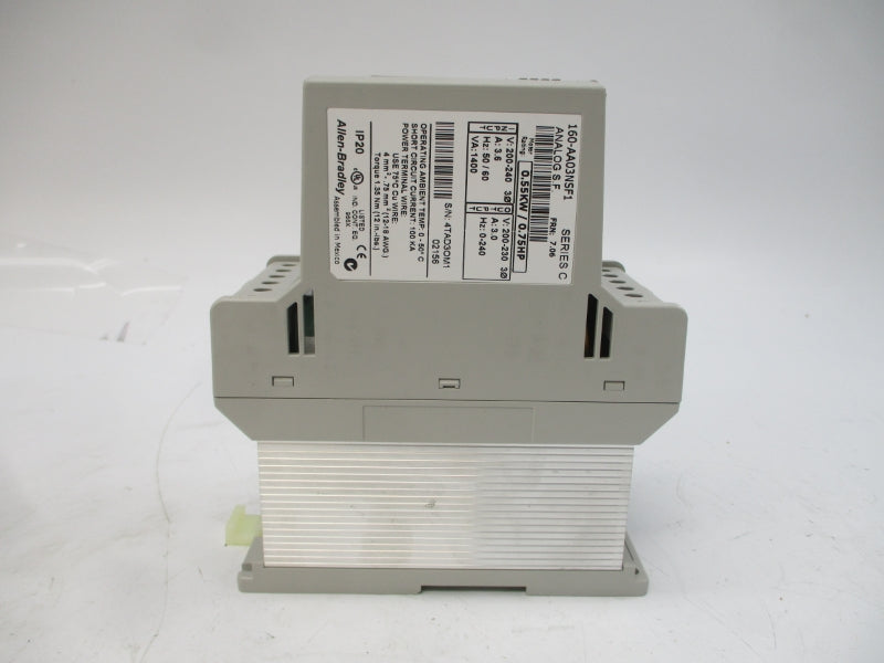 ALLEN BRADLEY 160-AA03NSF1 SER. C F/W 7.06 200-240V 3.6A NSMP