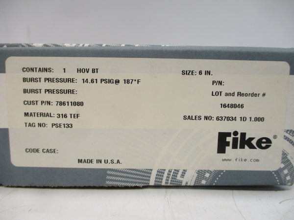 FIKE 78611080 14.61PSI 6" NSMP